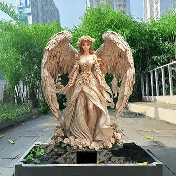 Украшение для двора Angel Yard Stake, практичное, 2D плоский декор, для фестиваля на патио