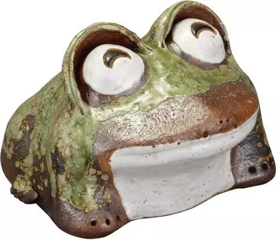 Украшение из соломенной лягушки Shigaraki Ware Ширина 19 x Глубина 21 x Высота 13 см (Маленький) 552-05