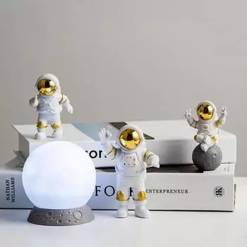 Украшение Мультфильм Астронавт Астронавт Домашний декор Настольный подарок Подарок Приз Комната Гостиная Спальня Офисное украшение