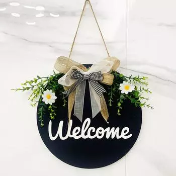 Украшение ручной работы из ротанга в форме кролика, венок «сделай сам», складной кулон в виде кролика из ротанга, венок