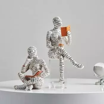 Украшение ученого из смолы, креативный художественный дизайн, современный домашний офис, книжная полка, аксессуары для ТВ-шкафа, украшения для стола, подарки