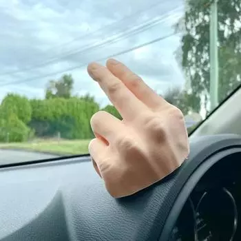 Украшение в виде машущей руки, напечатанное на 3D-принтере, украшение на приборную панель автомобиля, автомобильный салют, приветствие, машущая рука, статуя для декора интерьера автомобиля 1pc