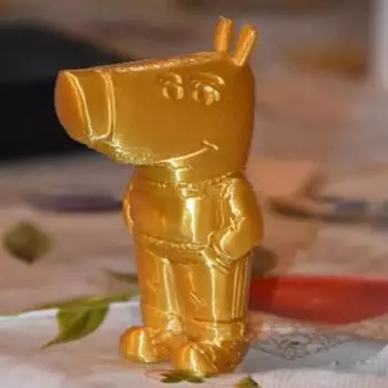 Украшение в виде собаки-мемчика, напечатанное на 3D-принтере, статуэтка собаки Chill Buddy, стоящая на столе собака в одежде, брюках и обуви, подарок для детей и взрослых, любителей мемов чёрный