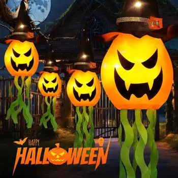 Украшения на Хэллоуин Cushaw Ghost Witch Hat, реквизит для украшения вечеринки на Хэллоуин One Size
