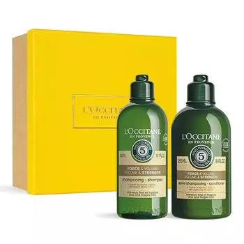 [Укрепление кожи головы и волос] L Occitane Moist Volume & Strength Шампунь 300 мл и кондиционер 250 мл Duo, 1 шт.