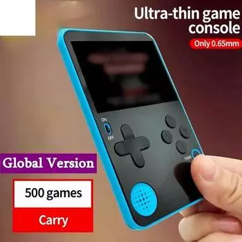 Ультратонкая портативная игровая консоль, портативный игровой плеер, встроенная игровая консоль в стиле ретро на 500 игр
