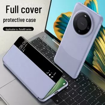 Ультратонкий кожаный чехол Smart Window для Huawei Mate60pro Huawei Mate 60