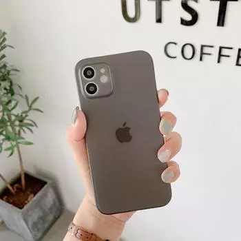 Ультратонкий матовый чехол толщиной 0,3 мм для iPhone 14 13 12 Mini 11 Pro Xs Max X Xr 7 8 Plus Se 2022 2020, прозрачная задняя крышка в виде ракушки For iPhone 11