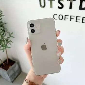 Ультратонкий матовый полипропиленовый чехол для iPhone 15 13 12 11 14 Pro Max XR X XS 7 8 Plus SE Mini Роскошный противоударный тонкий прозрачный твердый чехол Капа For iPhone SE 2022