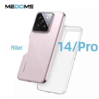 Ультратонкий прозрачный чехол для телефона TPU для Xiaomi 11/12/13/14 Pro - не желтеет Xiaomi 14 прозрачный