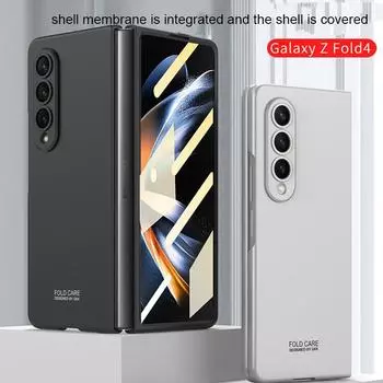Ультратонкий защитный чехол для Samsung Galaxy Z Fold 4 5g, всеобъемлющая пленка для Z Fold 4, прозрачный складной экранный чехол for Galaxy Z Fold 4 серебряный