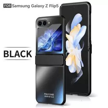 Ультратонкий защитный чехол с шарнирным креплением для Samsung Galaxy Z Flip 5 5G, противоударные чехлы с жестким покрытием, роскошные For Z Flip 5