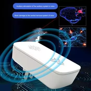 Ультразвуковой отпугиватель мышей Plug-Play Экологичное решение Компактный размер Устройство отпугивания домашних тараканов и вредителей EU