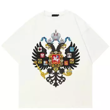 Уличная футболка с рисунком Harajuku, хлопковая футболка, топы унисекс, футболки, летняя футболка с короткими рукавами S белый