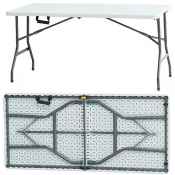 Уличный складной стол WENORE 120 см 150 см 180 см. Уличный складной обеденный стол. Простая сборка. Удобно переносить. Грузоподъемность 120 кг x прибл.