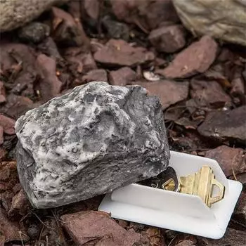 Уличный запасной ключ для дома, сейф, скрытое укрытие, безопасность, каменный кейс, прямоугольный ящик, укомплектованный ящиками для хранения всякой всячины, ящик для ключей