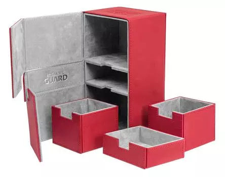 Ultimate Guard Twin Flip Tray Deck Case 200+ Xeno Skin Красный