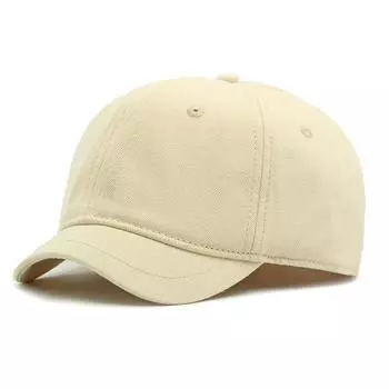 Ultra Short Brim Hat Men s Cap Outdoor Sun Protection Hat Baseball Cap бежевый