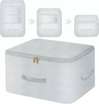 Ultra Space Saving Self Compression Organizer Comforter Storage Bag for Clothes Blankets Pillows Duvet Comforters Bedding розовый
