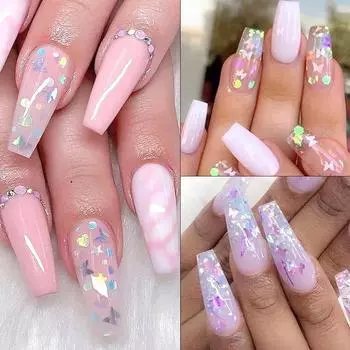Ultra-thin butterfly sequins nail laser sequins eye makeup butterfly jewelry nail shaped sequins