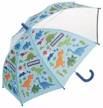 Umbrella 50cm Dinosaurus For years old Approximately Elementary school student Comes with a transparent window to ensure visibility type that prevents