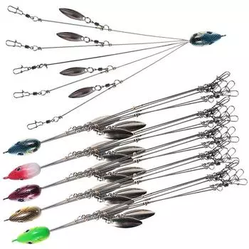 Umbrella Fishing Lure Alabama Rig Head Set Swimming Bait Minnow Fishing Tac AU 4#