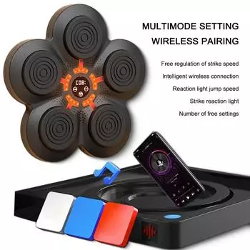 Умная музыкальная боксерская машина, настенная мишень, Bluetooth, мешок с песком, расслабляющая тренировка реакции, мишень для бокса, ловкость, реакция для детей и взрослых only Boxing machine