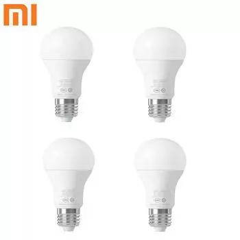Умная светодиодная лампа Mijia Philips E27, белая лампочка Mi Light, приложение Wi-Fi, дистанционное групповое управление, 6,5 Вт, 220–240 В, 50/60 Гц, умная светодиодная шаровая лампа