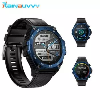 Умные часы Rainbuvvy LC18 TWS 1,53-дюймовый AMOLED Bluetooth 5.0 Full Touch с поддержкой местной музыки Длительное время автономной работы Многоязычные спортивные часы чёрный