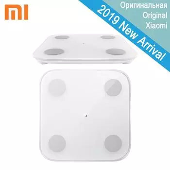 Умные весы для определения жира в организме Xiaomi 2, Bluetooth 5,0, цифровое приложение для анализа данных, тест, ИМТ тела, весы для здоровья, веса жира, весы