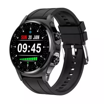 Умный браслет Rainbuvvy GT66 1,39-дюймовый IPS HD сенсорный экран 360x360 NFC Bluetooth 5.2 Android Смарт-часы TWS Спортивные часы Многоязычный чёрный