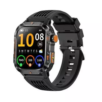 Умный браслет Rainbuvvy HT36 Bluetooth 2,01 дюйма IPS BT5.3 Звонки по Bluetooth IP68 Водонепроницаемый 540 мАч Android GPS Смарт-часы Многоязычный чёрный