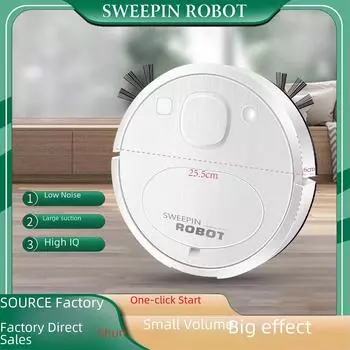 Умный подметающий робот-пылесос с зарядкой через USB для дома regular model, battery life 8028 белый