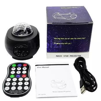 Умный проектор Galaxy Star, управление через приложение, Bluetooth Speark, светодиодный красочный проектор звездного неба, ночная лампа, пульт дистанционного управления для спальни, подарки для детей