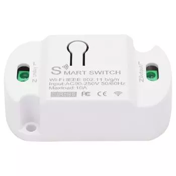 Умный WiFi-переключатель, дистанционное включение/выключение, голосовое управление, регулировка времени для освещения, вентиляторов, телевизоров, бытовой техники, переменного тока 90?250В