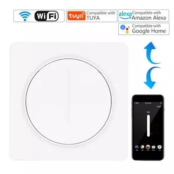 Умный выключатель света Zigbee, совместимый с Alexa Google Home, с дистанционным управлением, однополюсный, нейтральный ZigBee Light Switch белый