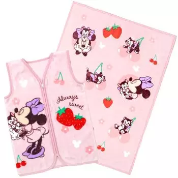 un doudou пушистое одеяло для сна, комплект из 2 предметов Disney Minnie Figaro Newmeyer, теплое пушистое одеяло + & NZ2001-2201-MN