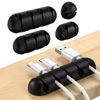 UNBREAKcable набор из 5 кабелей силиконовый шнур автомобильный совместимый с Lightning USB зарядка наушники аудио падение 3M супер прочный черный держатель, зажим, чёрный