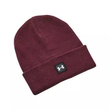 Under Armor Beanie Ua Halftime Cuff Dark One Size Men s Beanie, (600) Maroon/White,