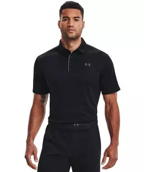 [Under Armor] Рубашка поло Tech Polo (ГольфРубашка поло) 1290140 Мужская BLKGPHGPH Япония LG (Эквивалент японского размера L)