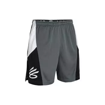 Under Armour Баскетбольные шорты Curry Splash Color Block с эластичной талией, мужские шорты серого цвета 1380327-012 XXL