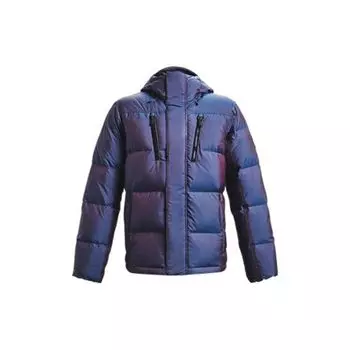 Under Armour ColdGear® Водонепроницаемая теплая повседневная куртка-пуховик с капюшоном зимняя куртка унисекс для пар синяя 1365808-422 S