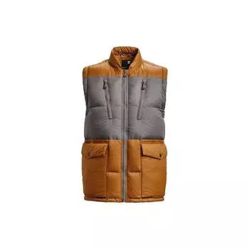 Under Armour Color Block Casual Sports Training Down Vest Men Жилеты Коричневый 1369379-277 L