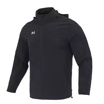 Under Armour Elastic Packable Спортивная тканая куртка с капюшоном Мужская куртка Черная 22500408-001 M