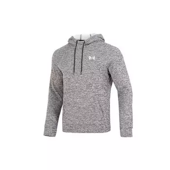Under Armour Fleece Twist Hd Logo Print Спортивная повседневная толстовка с капюшоном с длинным рукавом Мужские топы Серый 1373405-001 M