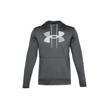 Under Armour Флисовая тренировочная толстовка с капюшоном, мужская толстовка, серая 1357085-012 L