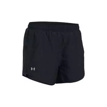 Under Armour Fly By Беговые дышащие шорты женские шорты черные 1297125-002 XS