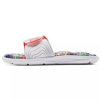 Under Armour Ignite 6 Graphic Footbed Slide Белые красные женские кроссовки Blitz 3023767-108 38