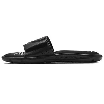 Under Armour Ignite 6 Graphic Strap Slide Черные мужские кроссовки Белые 3024451-001 40