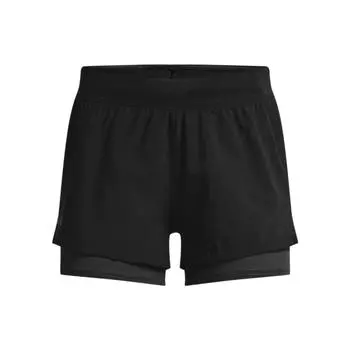 Under Armour Iso-Chill 2-в-1 шорты для бега и фитнеса женские плавки черные 1361582-001 M